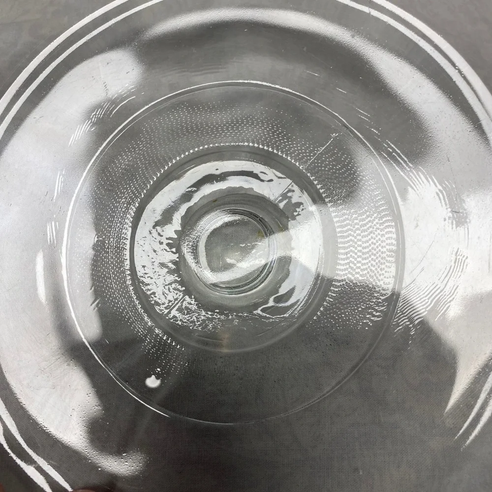 Vintage Clear Glass Replacement Lid 8-1/8